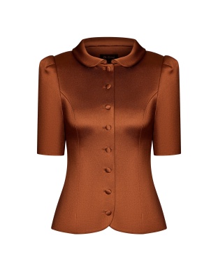 Caramel satin jacket