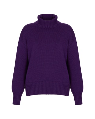 Purple cashmere sweater