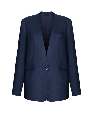 Blue linen jacket