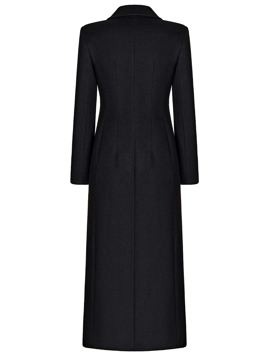 Black wool coat