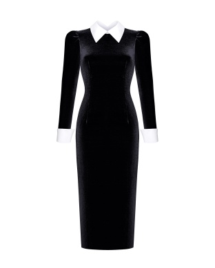 Black dress velvet