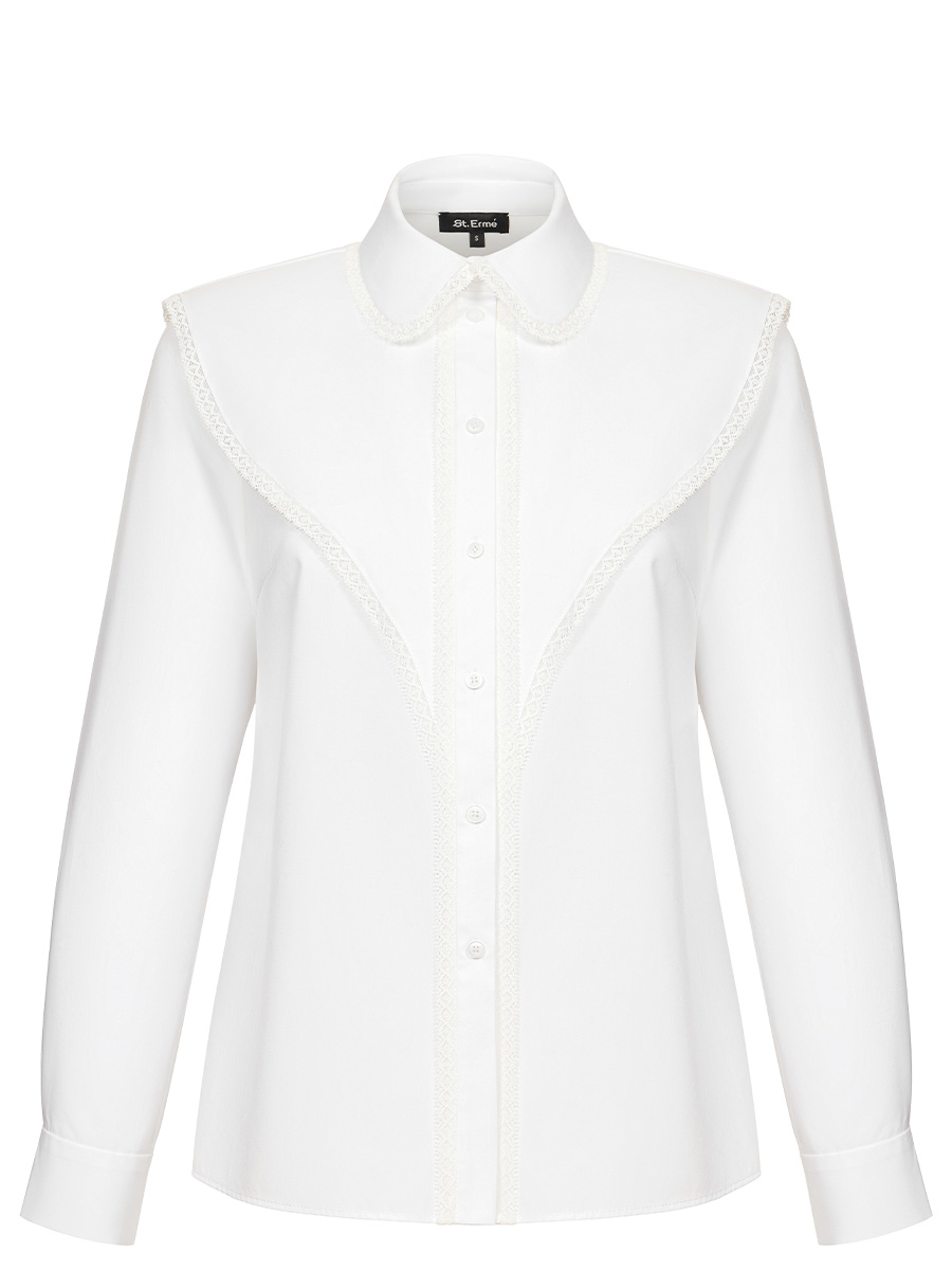 Shirt with lace