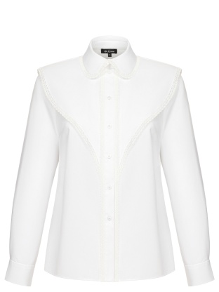 Shirt with lace