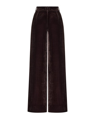 Brown velvet pants