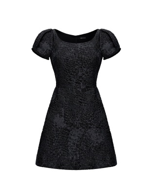 Black dress jacquard