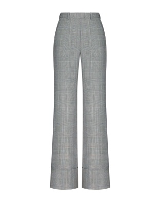 Wool plaid pants
