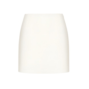 Milk satin skirt