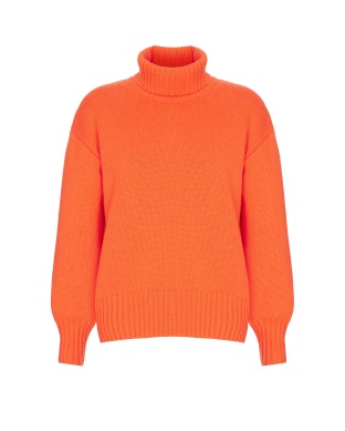 Orange cashmere sweater