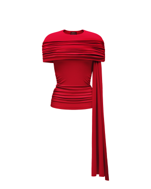 Red cape top