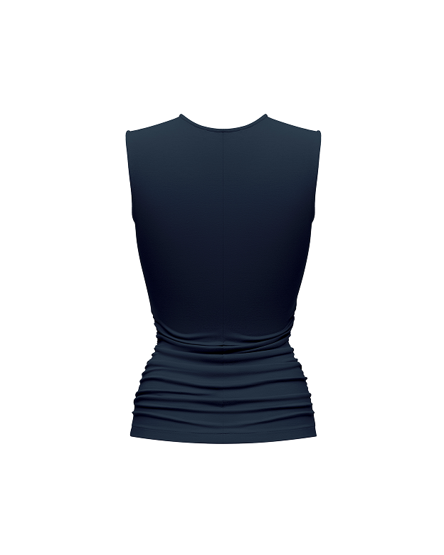 Blue cape top