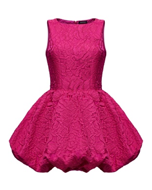 Pink jacquard dress