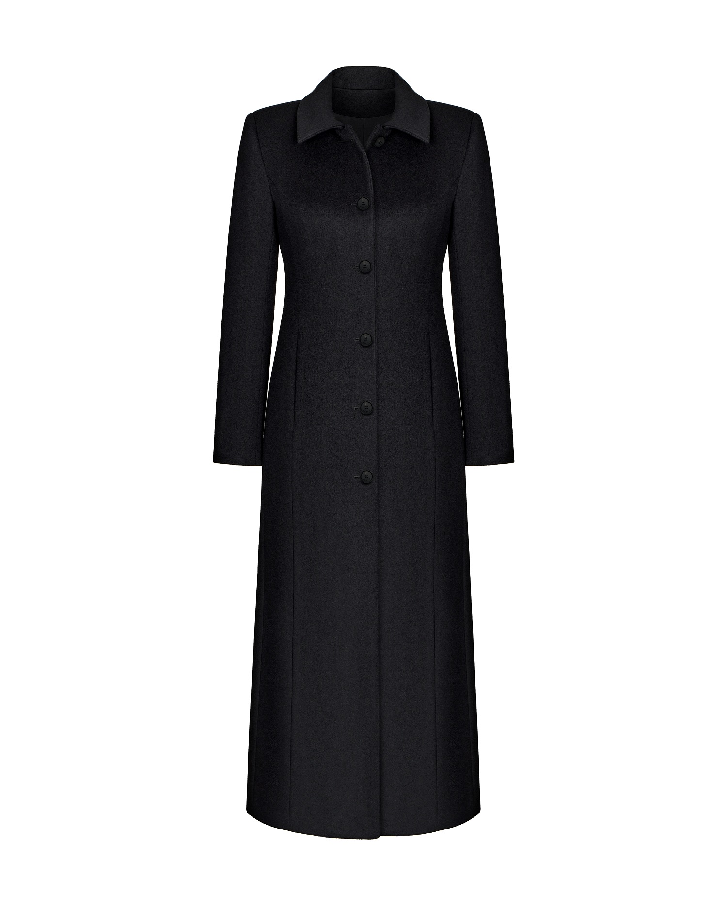 Black wool coat
