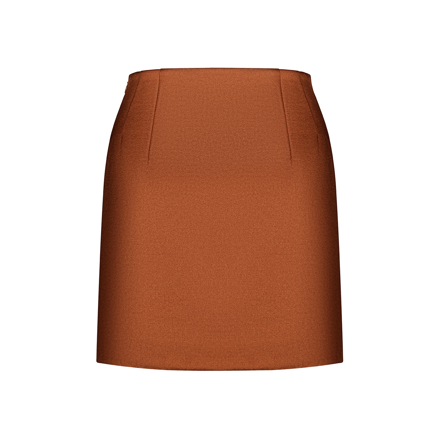 Caramel satin skirt