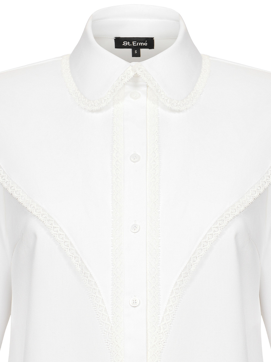 Shirt with lace